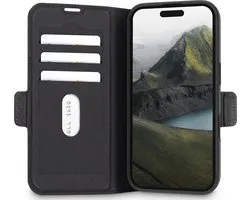 dbramante1928, Étui adapté pour Apple iPhone 16 Folio Oslo Pro avec fente pour carte, Zwart