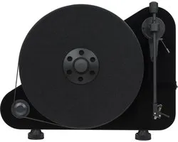 Pro-Ject VT-E R OM5e Platenspeler – Verticale Weergave - Plug & Play - Hoogwaardige Geluidskwaliteit – Zwart