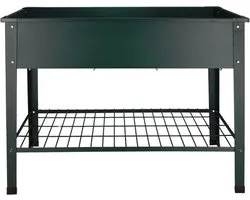 Esschert Design - Verhoogde kweekbak - metaal - groen - L