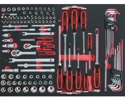 KS TOOLS 1/4"+3/8" SCS Dopsluiten-set 118-delig in 1/1 systeemvak - 711.0118