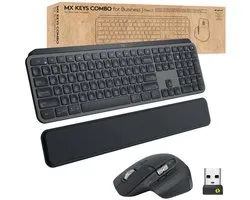Logitech MX Keys Combo For Business Gen 2 toetsenbord Inclusief muis Kantoor RF-draadloos + Bluetooth QWERTY UK International Grafiet