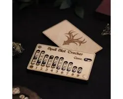 Spell Slot Tracker voor Druid class in Dungeons & Dragons - Hout - Berken - Dnd 5e spells tracker - Tavarnan Gaming