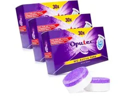 Oputec 90x WC Active Tabs – toiletreiniger tabletten – kalk & urinsteen verwijderaar