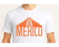 Mexico Mayan Temple Tee - T Shirt - Nederland - TypischNederlands - GoodVibes - Gift - Cadeau - Oranje Vibes - Vlaanderen - Cute - BeneluxVibes - DutchAndBelgian