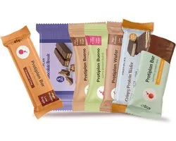 Protiplan - Mix Proteïne Wafels & Repen – 7× Protiplan Protein Snacks | Eiwitrijke Low-Carb Tussendoortjes – Sportvoeding & Gezonde Snack