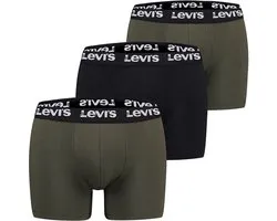 Levi's Boxershorts 3-Pack Uni Kaki Combo - Maat L - Heren