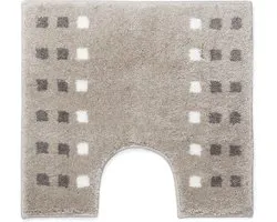 Casilin Brica WC-mat - 60 x 55 cm - Met uitsparing - Antislip - Beige