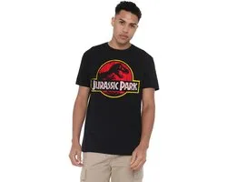 Jurassic Park Distressed Logo Heren T-Shirt - Zwart - L