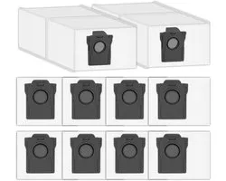 10 Pièces Sacs à Poussière de Remplacement - compatible avec Mova P50 Pro Ultra - P10 Pro Ultra - P10 Ultra - S20 Ultra Aspirateur Robot Avec Station d'Auto-Vidage - Ensemble d'Accessoires