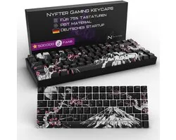 Sakura Keycaps Disposition ISO | Ensemble de keycaps pour claviers mécaniques 60% et 75%
