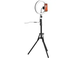 Selfie Ring Light with Tripod and Remote Celly CLICKGHOSTUSBBK