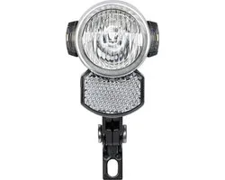 AXA Blueline 50 T Fietskoplamp – LED Voorlicht – 50 Lux – Dynamo – Auto On Sensor – Steady Functie – 70 m Lichtbeeld – 4.000 m Zichtbaarheid – Clear Lens Technology