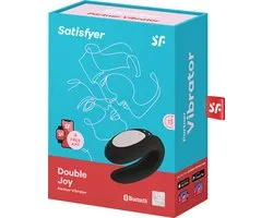 Satisfyer Double Joy Koppel Vibrator- Zwart