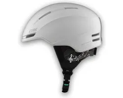 CRNK Skihelm - Ski helm met Bluetooth - Skihelm Heren - Skihelm Dames - Muziek luisteren en handsfree bellen - 10 uur accu - Wit - Maat L - CRNK SKADI ALPHA