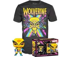 Funko The XMen Verzamelfiguur & Tshirt Set -S- Marvel POP! & Tee Box Wolverine Blacklight Zwart