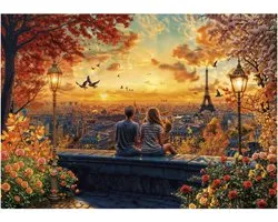 Puzzle Educa Paris romantique 1500 pièces adultes carton.
