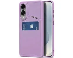 Coque Dux Ducis Rafi II pour Samsung Galaxy S25 Edge - Compatible MagSafe - Porte-cartes RFID - Coque arrière avec support - Rose
