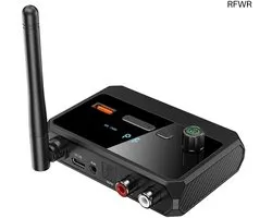 Draadloze Audio Ontvanger - Muziek Adapter - Stereo Streamen - Bluetooth 5.3 - 10 Meter Bereik - Zwart