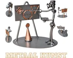 Cursusautorijschool-rijinstructeur-autorijles- rijbewijs-metaal kunst-metaal beeld-het best cadeau-uniek-verjaardag-sinterklas gift-kerst-geschenk