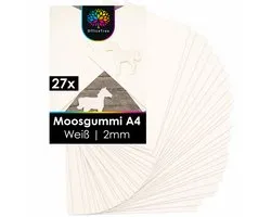 OfficeTree Mousse caoutchouc blanc, 27 feuilles