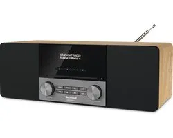 TechniSat DIGITRADIO 3 Personnel Analogique et numérique Noir, Gris, Bois