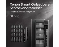 Xenon Smart X6832 Elektrische Schroevendraaierset 68 bits-delig – Precisie Bitset met Houder – Magnetisch – Reparatieset voor Elektronica, Bril, Laptop & Telefoon