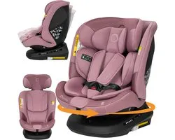 Lionelo Bastiaan Plus i-Size Siège auto 4en1 ISOFIX Pivotant à 360° – De la naissance à 12 ans (40-150 cm) – RWF & FWF – Top Tether – Dri-Seat – Appui-tête 12 positions – 6 positions d'inclinaison – Assise confort large – i-Size