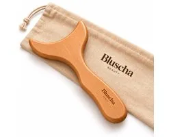 Bluscha® Premium Houten Gua Sha Massagetool - GuaSha - Bindweefselmassage - 30 x 15 cm - Anti Cellulite Cellulites - Drainage - Scraper - Massageapparaat - Madero Therapie - Maderotherapie - Lymfedrainage - Bindweefselmassage - Bodysculpting - Lymfe