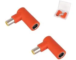 2Pcs DC 8020 naar DC 7909 Adapter - 90 Graden Solar Panel Connector voor Bluetti & Jackery Power Stations