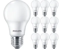 PHILIPS - LED Lamp E27 10 Pack - Corepro LEDbulb E27 Peer Mat 8W 806lm - 830 Warm Wit 3000K | Vervangt 60W