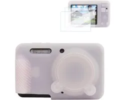 Housse en silicone pour Kodak PIXPRO FZ55 avec 2 protections d'écran, cache d'objectif amovible et design antidérapant en rose gelée