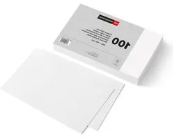 Miquelrius - Flashcards, 100 gladde indexkaarten voor notities, leerkaarten, offsetkarton, 200 g/m², afmetingen 125 x 200 mm
