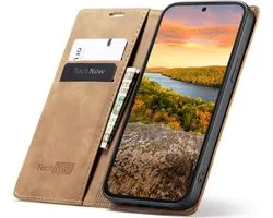 Hoesje geschikt voor Nothing Phone 3a - Book Case Leer Slimline Bruin