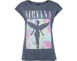 T-shirt Nirvana In Utero Crystals pour femme - bleu - M