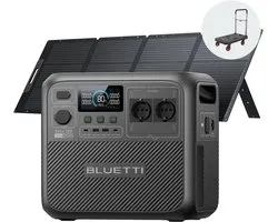 BLUETTI Elite 200 V2 Portable Powerstation- Draagbare Accu 2073,6Wh met 2 stopcontacten 2600W- met 200W Zonnepaneel - Voor camper,Kamperen, Stroomuitval en Noodsituaties.