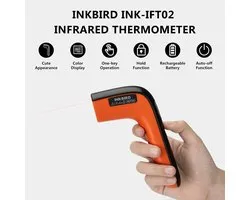 INKBIRD Digitale Infrarood Thermometer – Digitale Infrarood Thermometer – Laser Temperatuurpistool voor BBQ, Grill, Pizza-oven en Keuken – Contactloze Thermometer