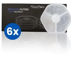 Maxipets® Premium Drinkfontein Filters - Vervangingsfilters voor Aqua NOVA Drinkfontein – 5-in-1 Waterfilter Kat & Hond (6 stuks)