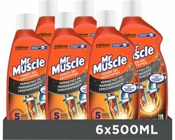 Mr. Muscle Power Gel Ontstopper - 6 x 500 ml - Voordeelverpakking