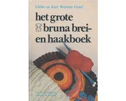 Grote bruna brei en haakboek
