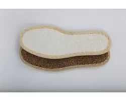 Semelles intérieures Debe Kids Dry 'n Natural Taille 34 - Semelles Eco - Tissu éponge de Bamboe + Fibre de coco - Naturelles - Pieds nus - Douces - Enfants - Garçons et Filles
