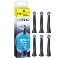 Oral-B Opzetborstels iO Ultimate Clean Zwart 6 stuks