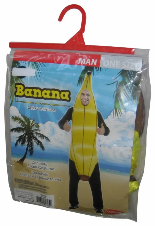 Goodmark Banana Déguisement Mousse Adulte Homme Taille Unique Multicolore