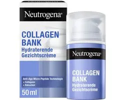 Neutrogena Collagen Bank Crème Hydratante pour le Visage avec Technologie Micro-peptidique, Collagène et Bakuchiol, Contre le Vieillissement Cutané, 50 ml