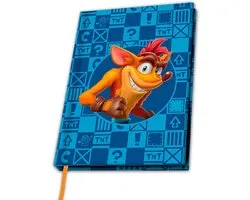 A5 Notitieboekje met Crash en Coco Bandicoot Print