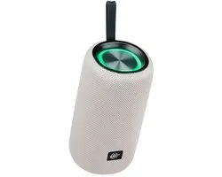 Bluetooth Speaker 16W – Draadloze Speaker Met LED-Verlichting – TWS-Koppeling – Bluetooth 5.4 – USB-C Oplaadbaar – Geschikt Voor Partybox, Karaoke En Muziek Streamen