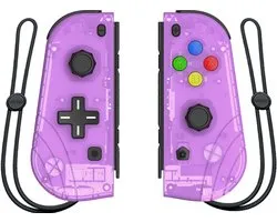 Kraftverdia® - Convient pour Nintendo Switch/ Lite / contrôleur OLED (G/D) - Accessoires de Gaming - Remplacement parfait pour Joy-Con - avec poignée Dual Shock Wake-Up Plug and Play