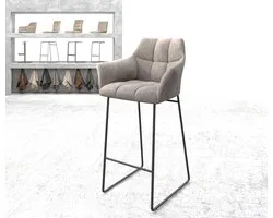 Barstoel Yulo-Flex slipframe metaal vintage taupe