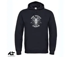 Not Today Jesus - Unisex Hoodie - M - Zwart