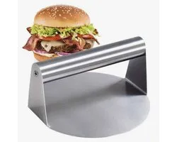 De originele hamburgerpers, perfecte hamburgerpers, Smashed Burgerpers, roestvrij staal, Smash Burger Press, Burger Grill, Burger Patty Former, Bacon Press, vleespers