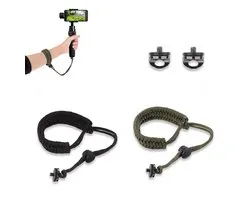 Namajunas – Camera polsbandjes – Twee verstelbare polsbandjes voor camera's met 1/4"-20 schroeven, gemaakt van nylon, geschikt voor camera's, DJI Osmo Pocket 3, Insta360 X5/X4/X3, GoPro, Nikon, Canon, Sony, selfiesticks en smartphone gimbal-systemen.
